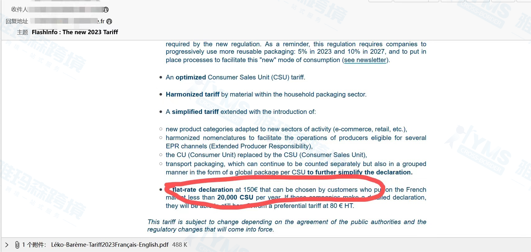 法国包装法2023年最低回收费用上升调整&回收标识使用与印刷详解